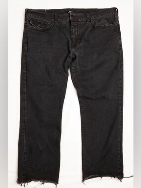 True Religion Men's Black Relaxed Jeans
